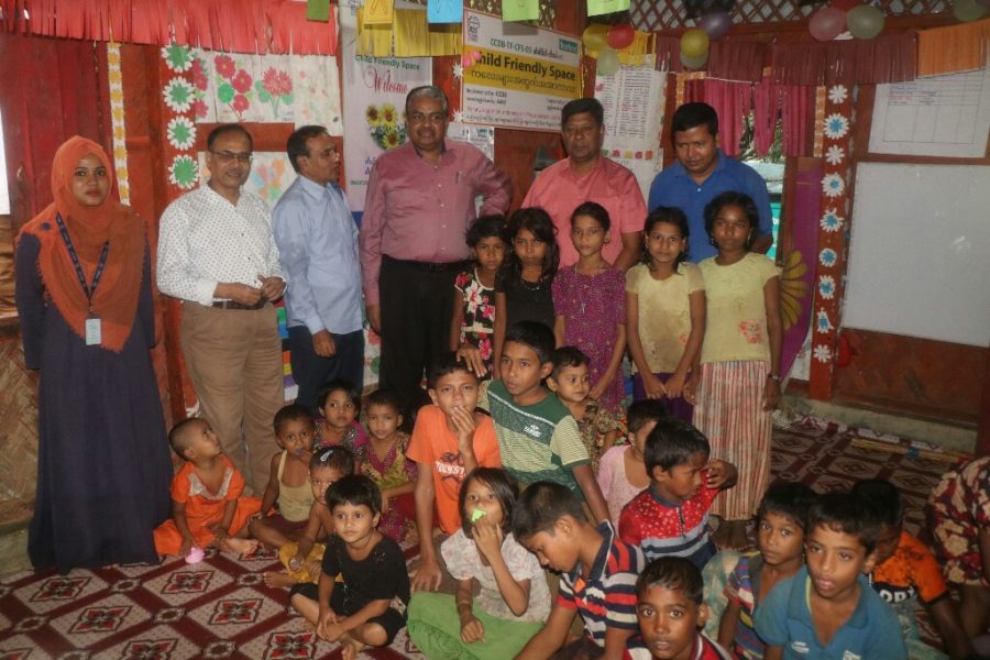 With Rohingya Children at CFS
